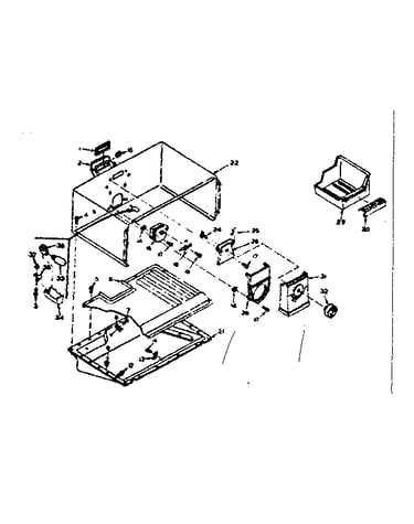 Freezer section parts