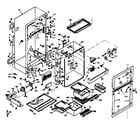 Kenmore 1066654633 cabinet parts diagram