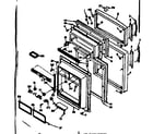 Kenmore 1066654613 door parts diagram