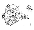 Kenmore 1066654633 freezer section parts diagram