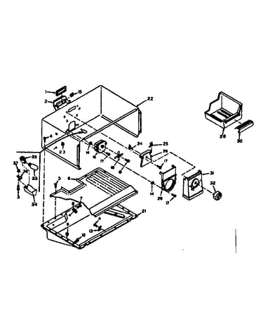 Freezer section parts