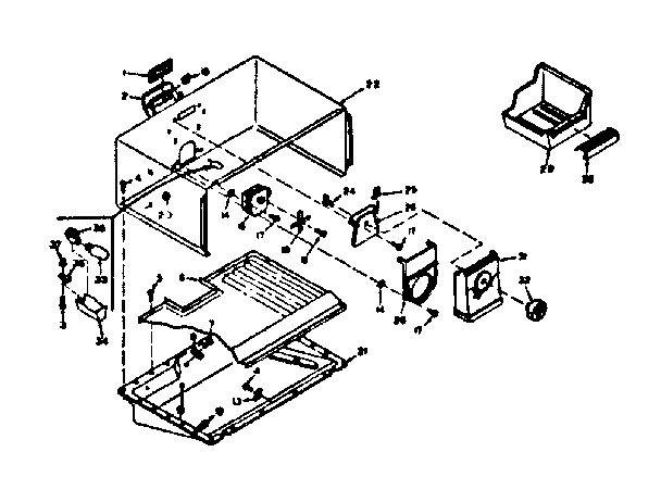 Freezer section parts