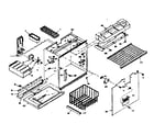 Kenmore 1066655001 freezer section parts diagram