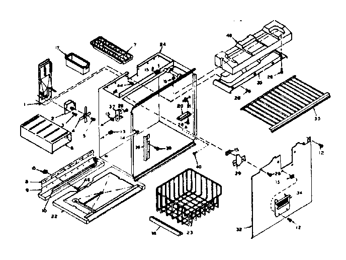 Freezer section parts