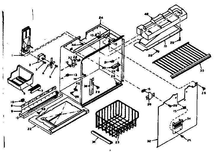 Freezer section parts