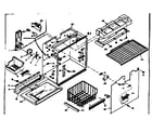 Kenmore 1066655641 freezer section parts diagram