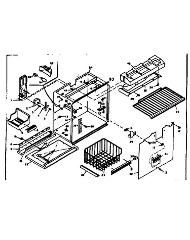 Freezer section parts