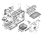 Kenmore 1066655642 freezer section parts diagram