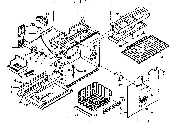 Freezer section parts
