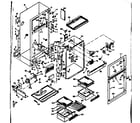 Kenmore 1066656001 cabinet parts diagram