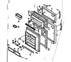 Kenmore 1066656131 door parts diagram