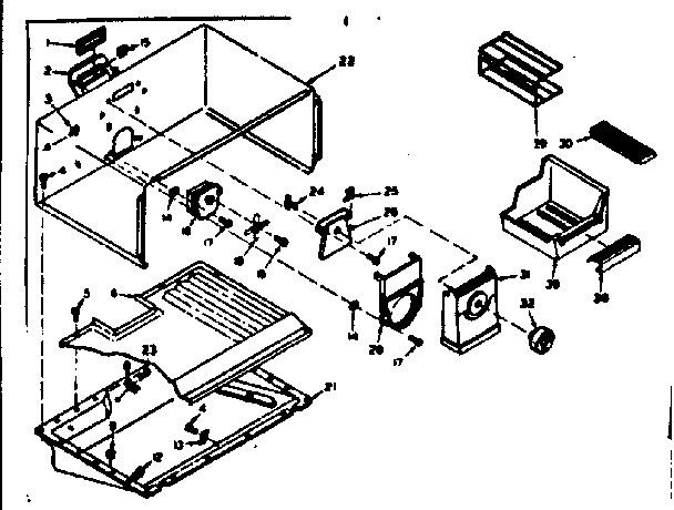 Freezer section parts