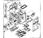 Kenmore 1066656012 cabinet parts diagram