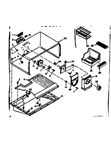 Freezer section parts