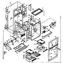 Kenmore 1066656133 cabinet parts diagram