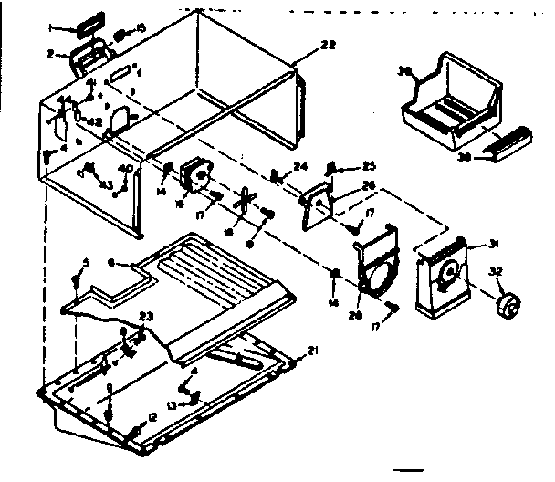 Freezer section parts