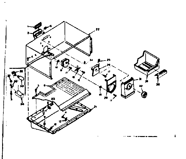Freezer section parts