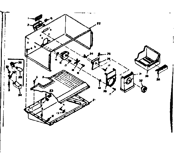 Freezer section parts