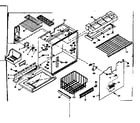 Kenmore 1066657130 freezer section parts diagram