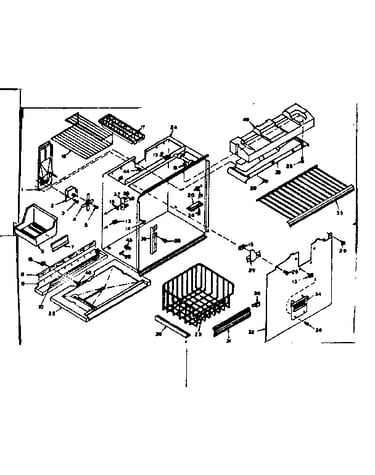 Freezer section parts