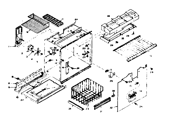 Freezer section parts