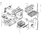 Kenmore 1066657640 freezer section parts diagram