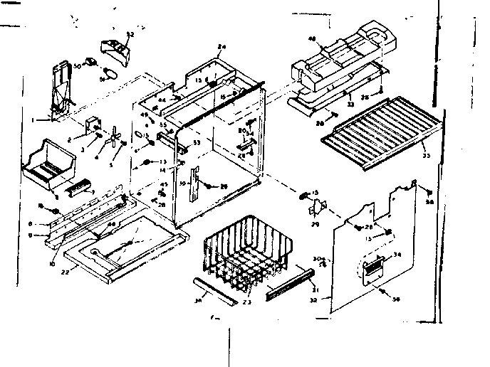 Freezer section parts