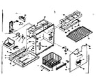Kenmore 1066657612 freezer section parts diagram