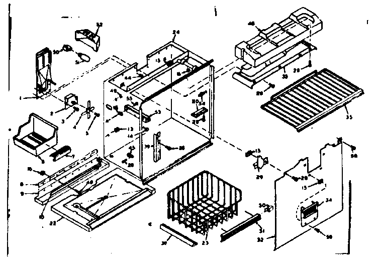 Freezer section parts