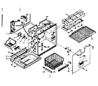 Kenmore 1066657704 freezer section parts diagram