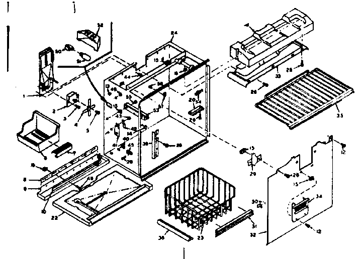 Freezer section parts