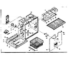 Kenmore 1066658121 freezer section parts diagram