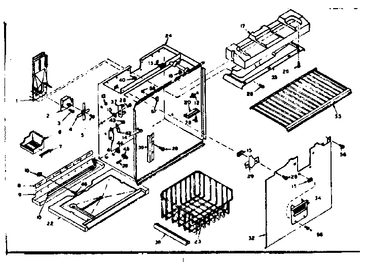 Freezer section parts