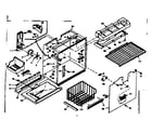 Kenmore 1066658642 freezer section parts diagram