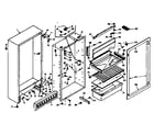 Kenmore 1066661010 cabinet parts diagram