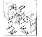 Kenmore 1066662600 cabinet parts diagram