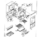 Kenmore 1066665230 cabinet parts diagram