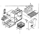 Kenmore 1066665200 freezer section diagram