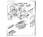 Kenmore 1066665310 cabinet parts diagram