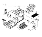 Kenmore 1066665300 freezer section parts diagram