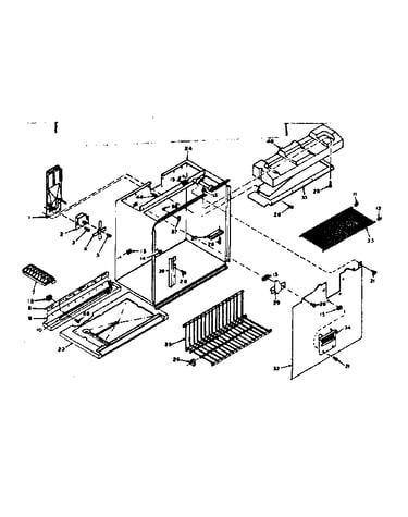 Freezer section parts