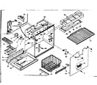 Kenmore 1066665530 freezer section parts diagram