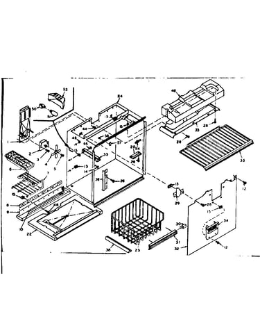 Freezer section parts