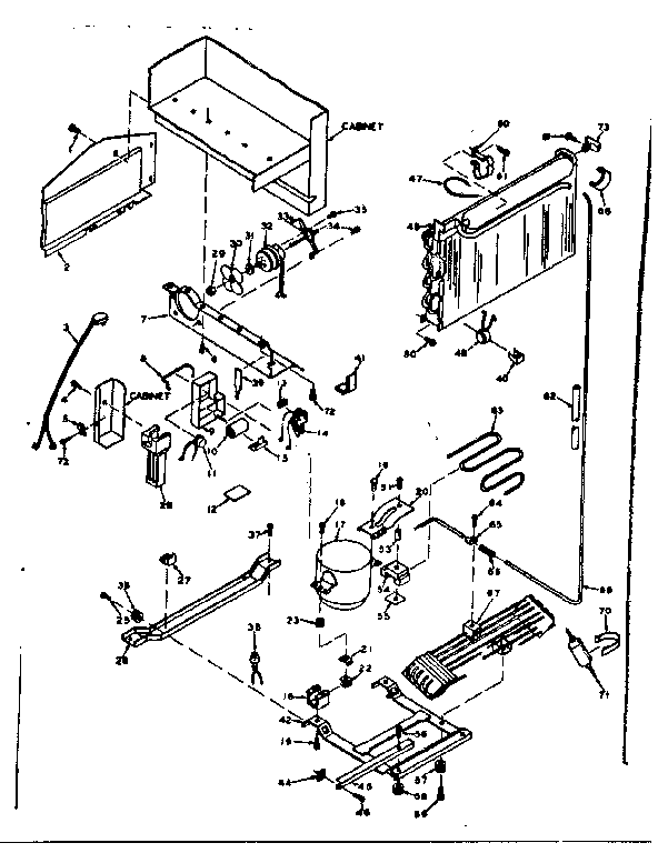Refrigerator unit parts