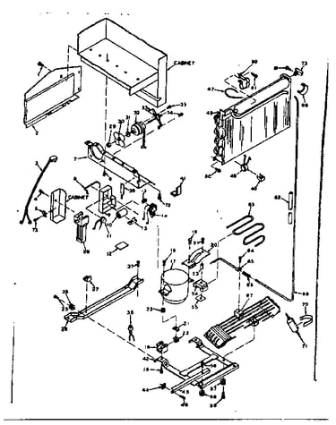 Refrigerator unit parts