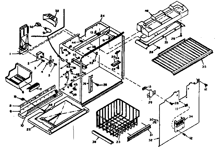 Freezer section parts