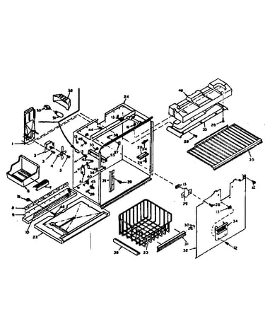 Freezer section parts