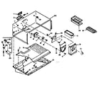 Kenmore 1066666560 freezer section parts diagram