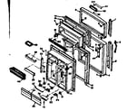 Kenmore 1066666540 door parts diagram