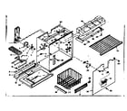 Kenmore 1066667010 freezer section parts diagram